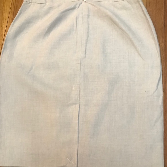 Jcrew Factory Linen Natural khaki pencil skirt - Picture 2 of 4